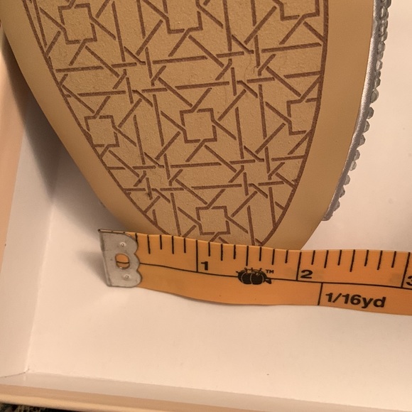 JEWEL BADGLEY MISCHKA Sycamore Silver Satin Block Heels - Picture 9 of 13